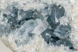 Sky Blue Celestite Geode - Large Crystals #201491-3